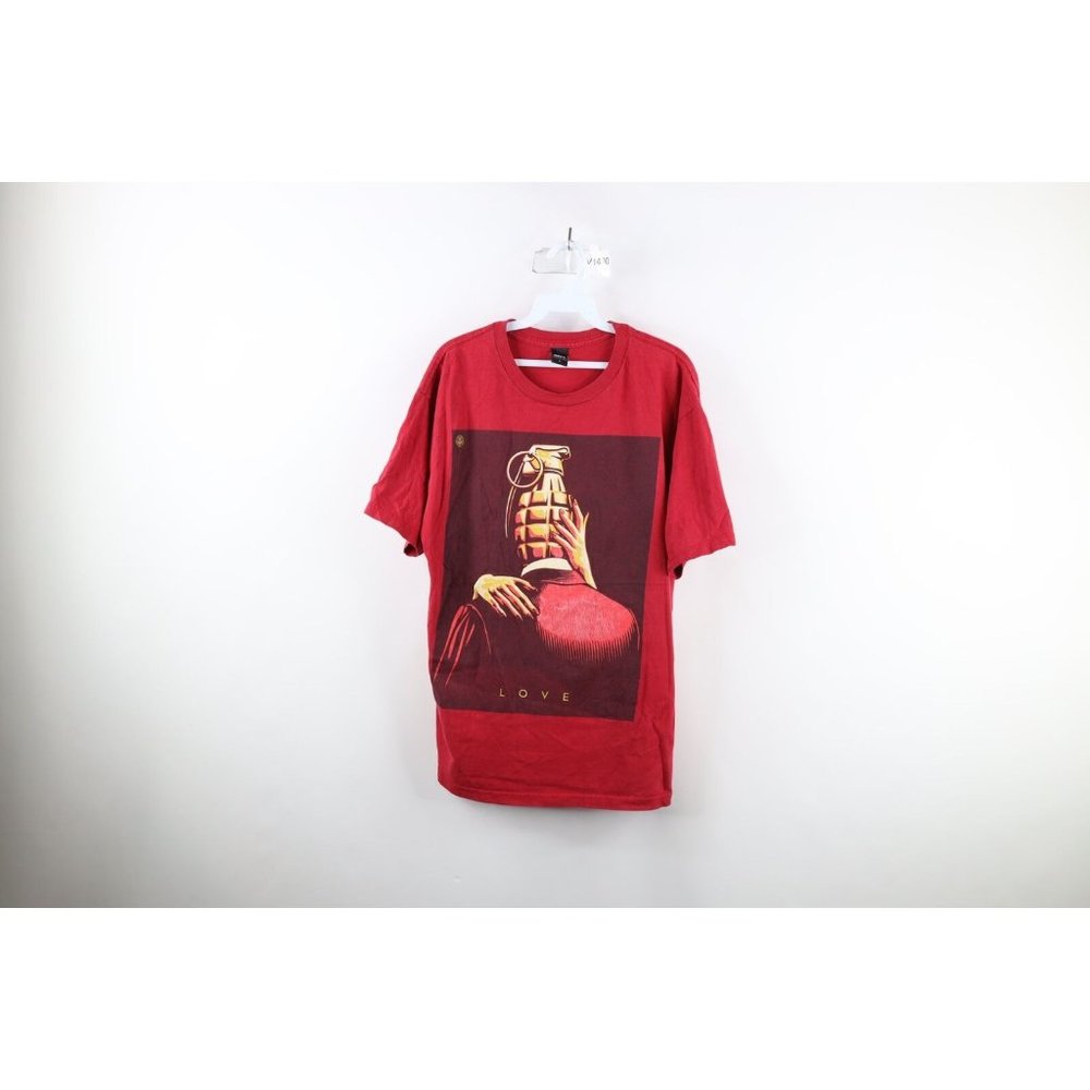 Obey Red Graphic Short Sleeve Tee